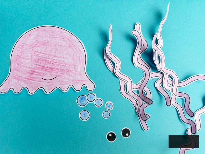 cut out jellyfish craft