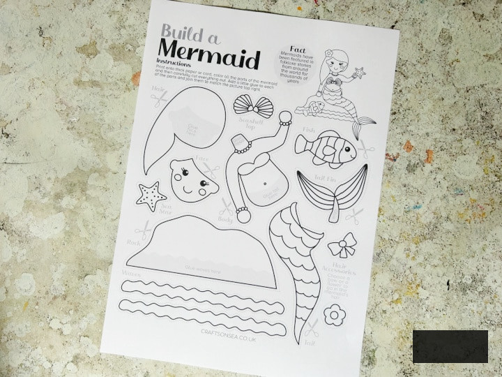 paper mermaid craft