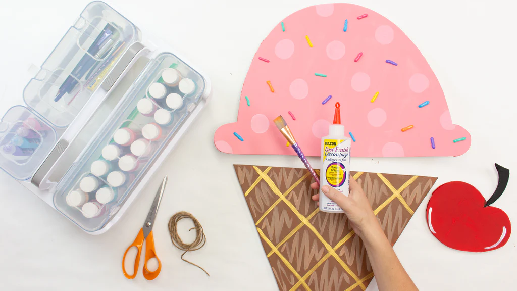 Placa de Cone de Sorvete DIY