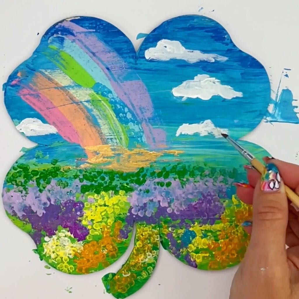 Projeto de Arte Trevo - Ideia de arte do Dia de São Patrício