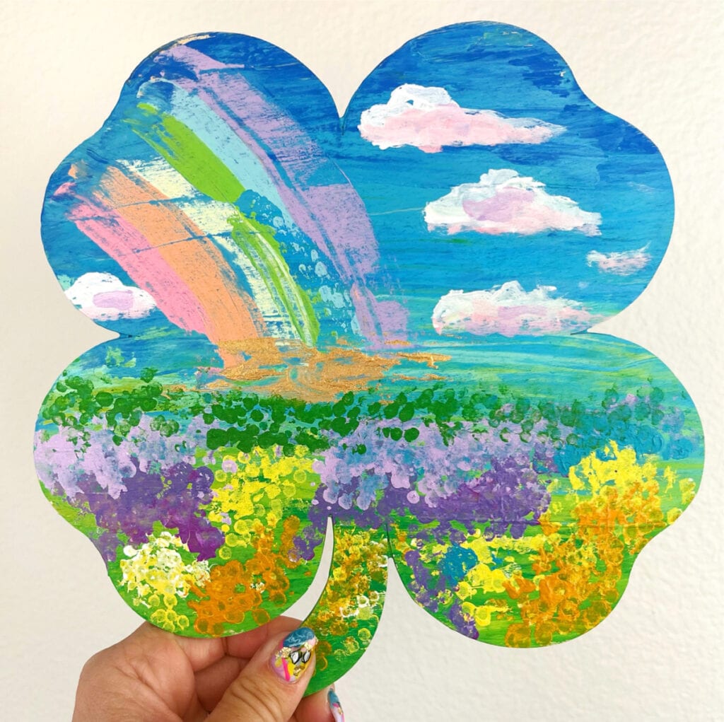 Projeto de Arte Trevo - Ideia de arte do Dia de São Patrício