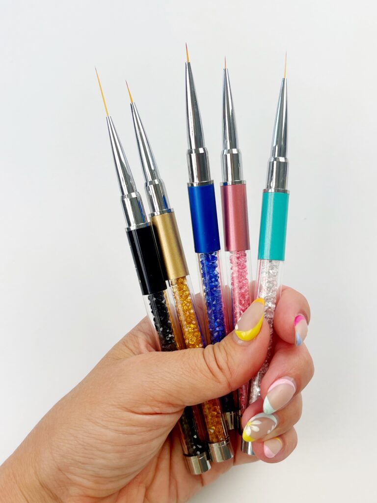 Conjunto de pincéis para arte das unhas
