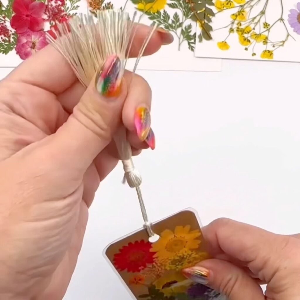 franjas adicionadas ao marcador de página DIY