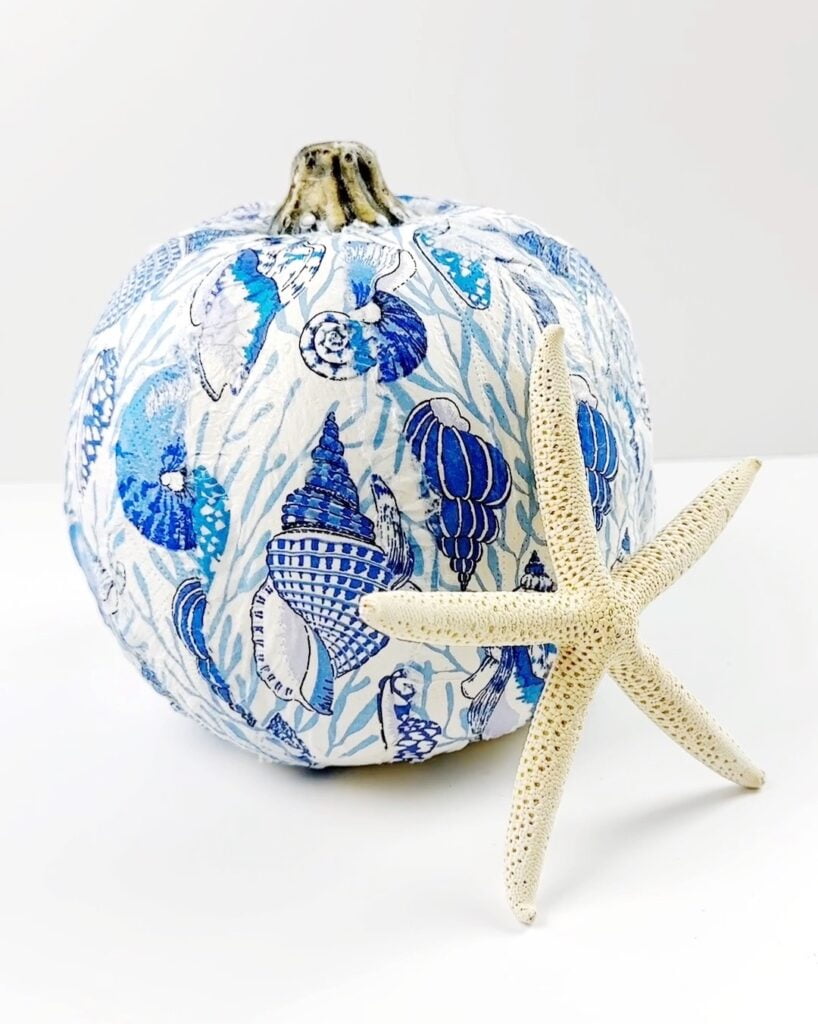 Abóbora de guardanapo de decoupage