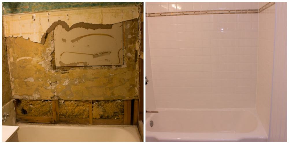 Antes e Depois do Chuveiro