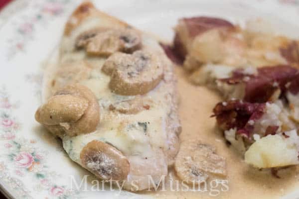 Chicken Marsala com queijo gorgonzola de Marty's Musings