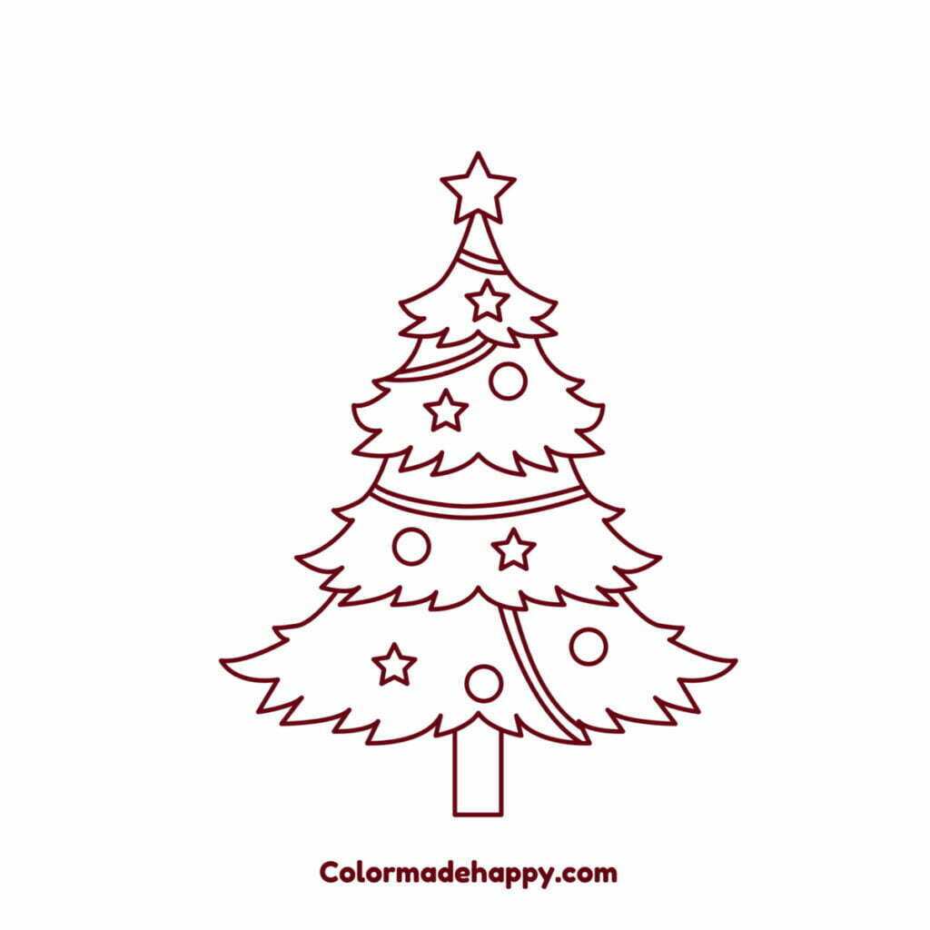 Desenho da árvore de Natal