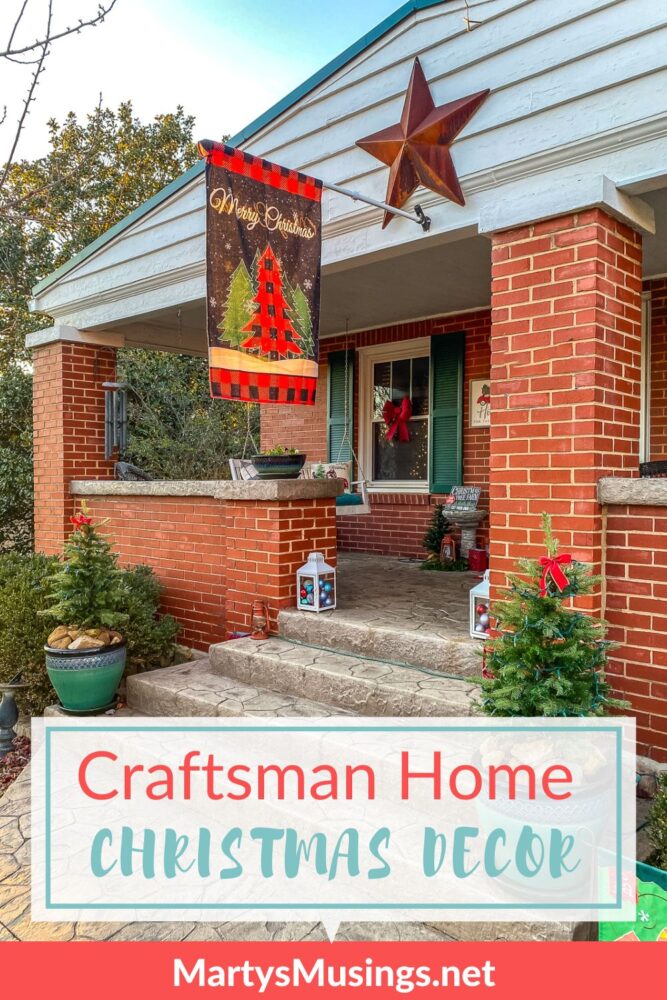 Decorações de Natal de casa em estilo craftsman