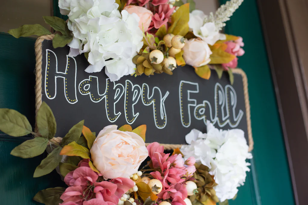 Guirlanda Floral de Outono DIY
