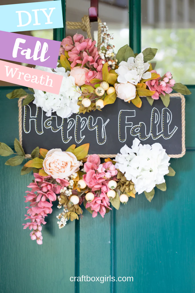 Guirlanda Floral de Outono DIY