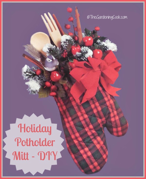 Este mitene DIY de Natal seria um ótimo presente para a anfitriã