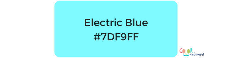 Cor Azul Elétrico
