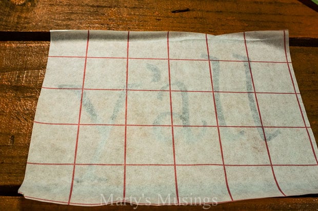 Usando papel de transferência com adesivo de vinil