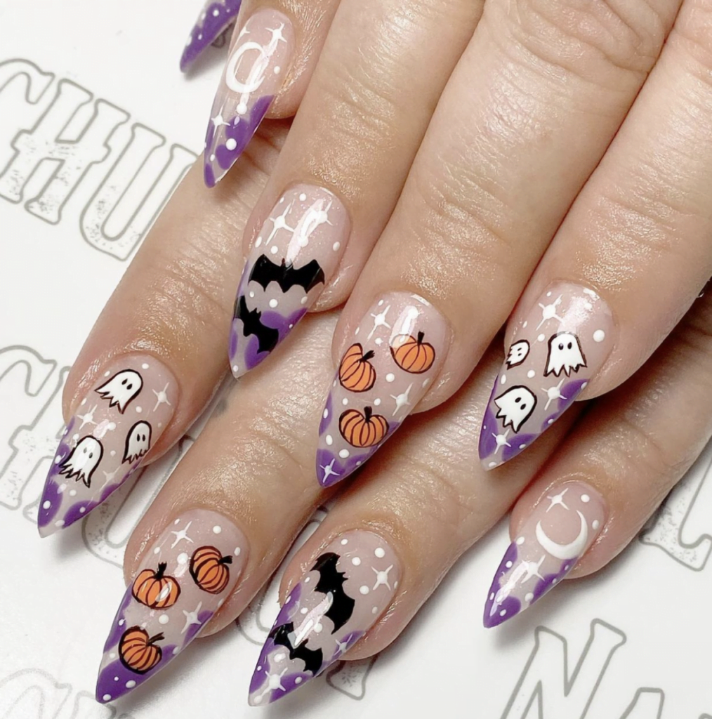 Unhas Engraçadas de Halloween