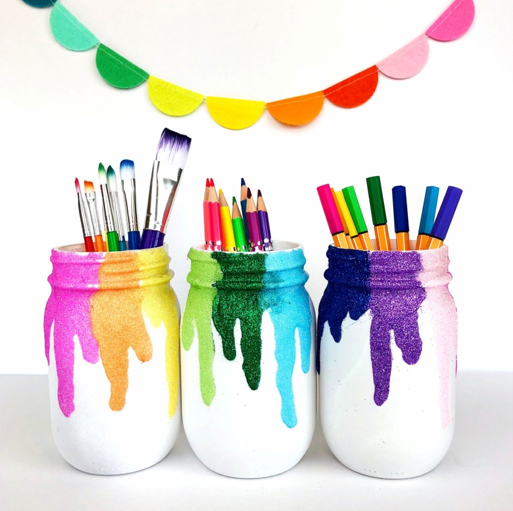 Frascos de Conserva com Glitter DIY