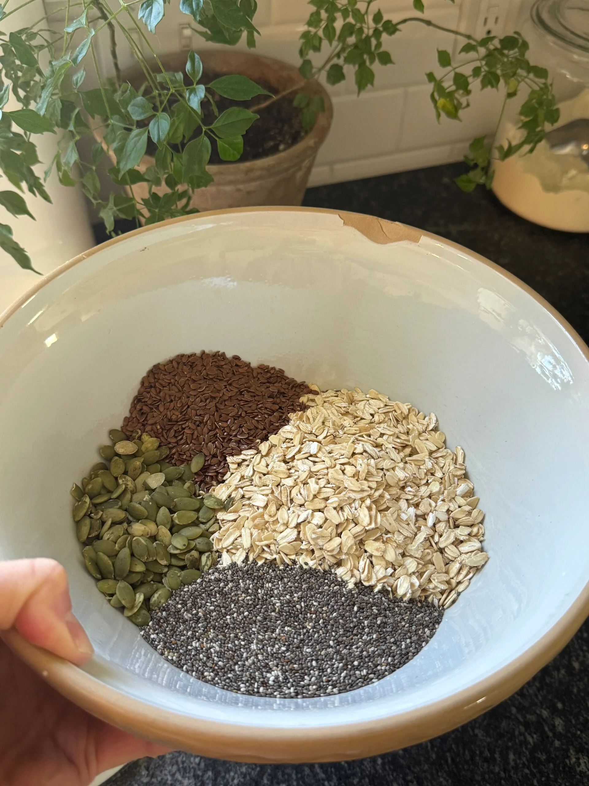 Ingredientes para granola saudável