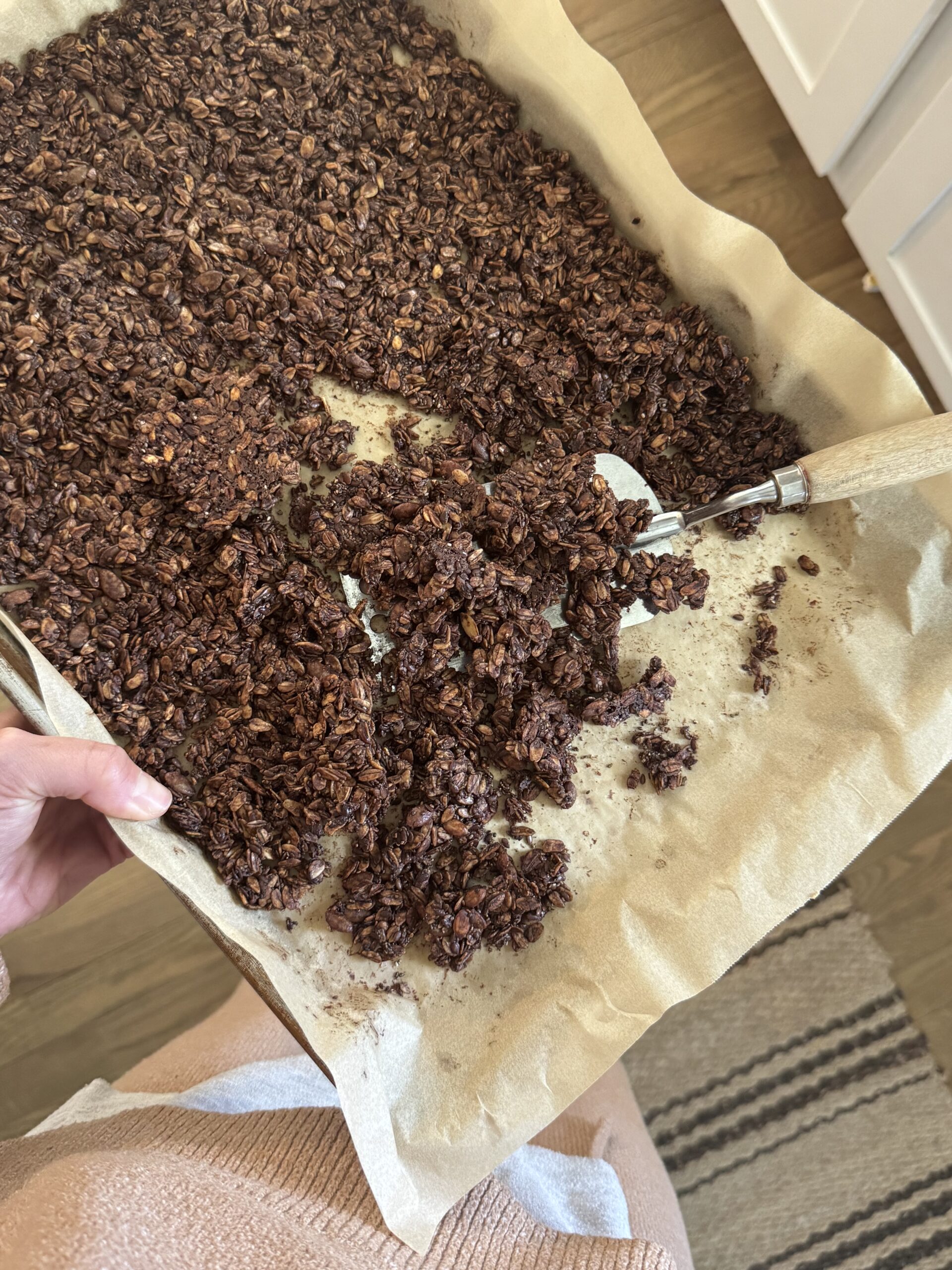 Granola caseira saudável deliciosa com sementes