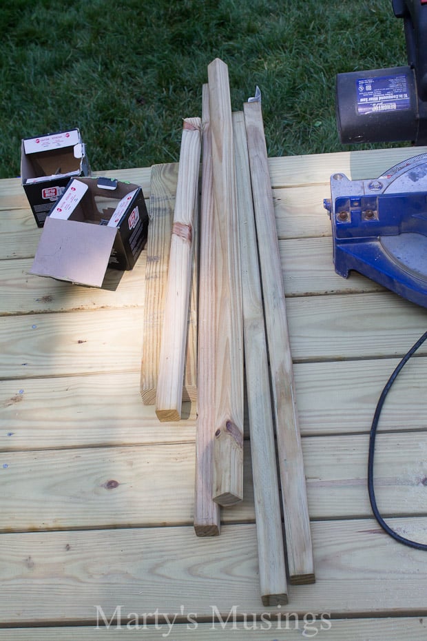 Materiais para a grade do deck