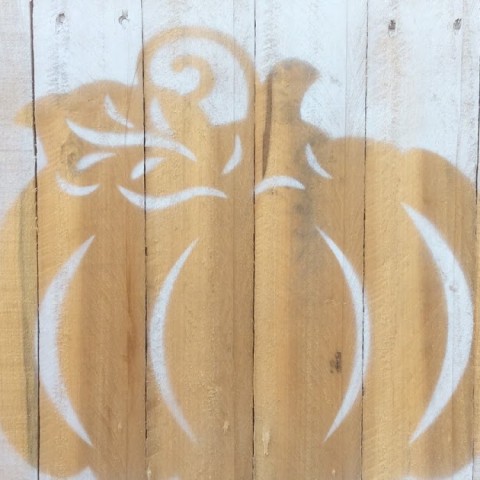 Imagem para Fazer uma Placa de Abóbora com Madeira de Palete