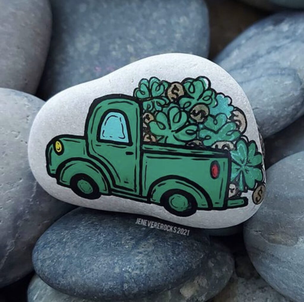 Caminhão Pintado com Trevos