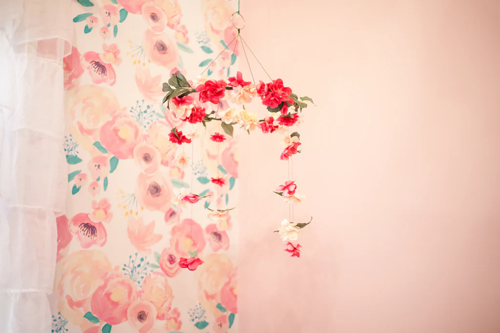 Móbile Floral DIY