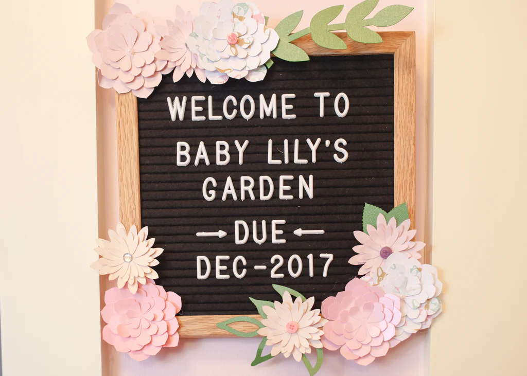 Placa DIY do Berçário