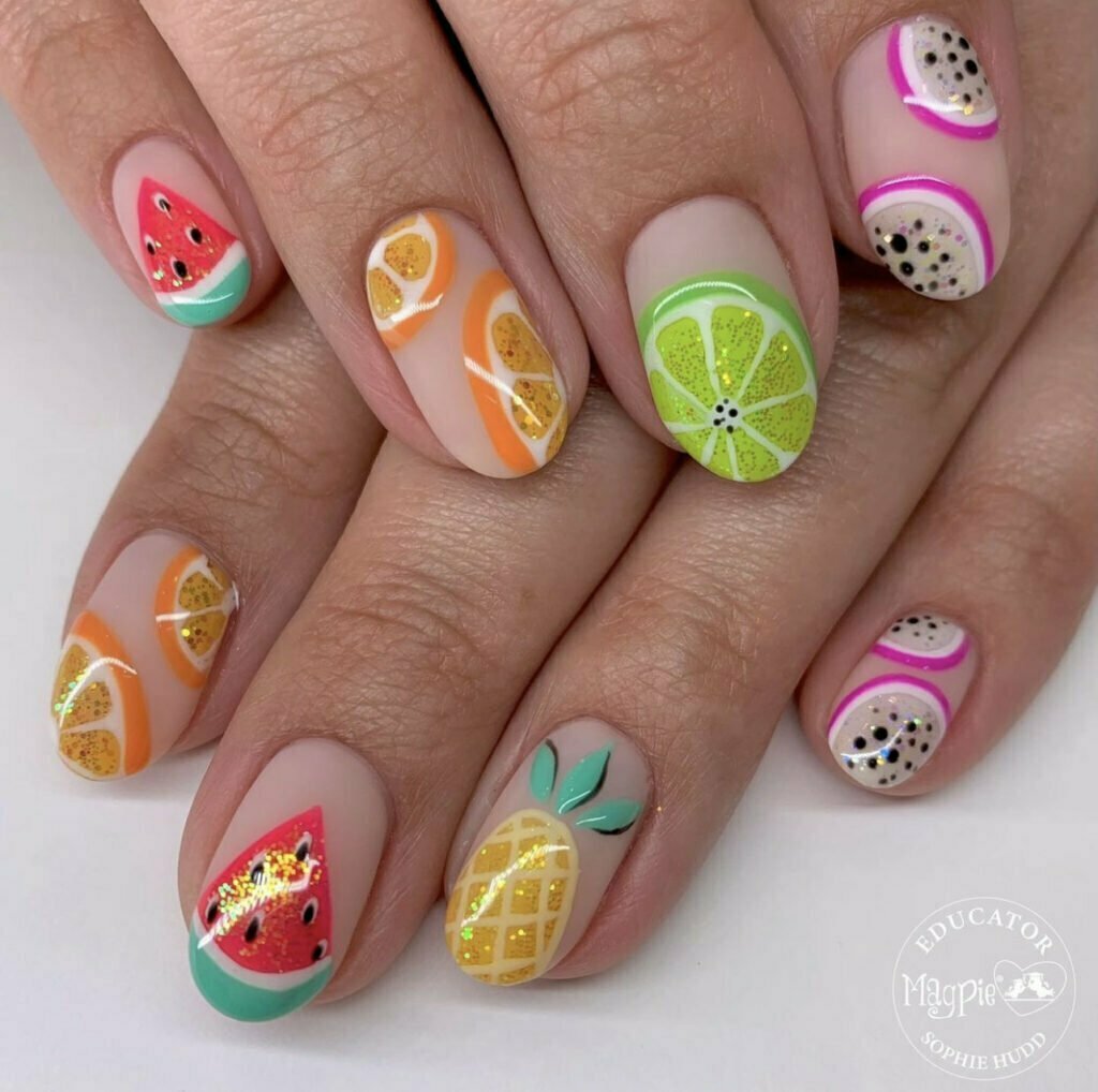 Unhas de frutas