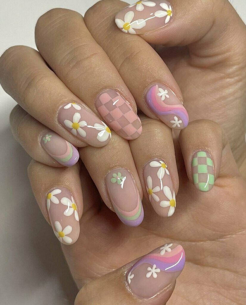 Unhas Pastéis de Verão