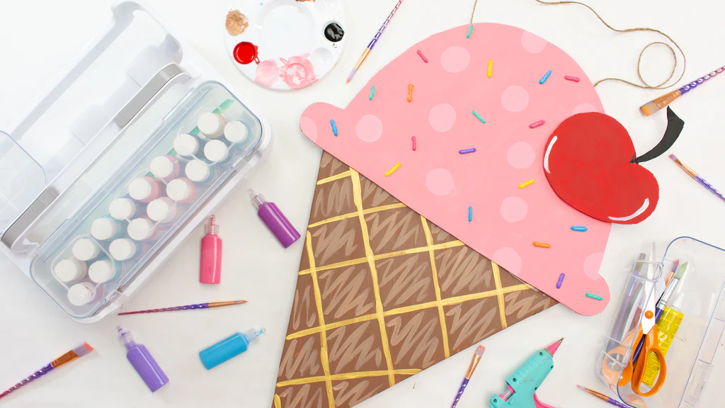 Placa de Cone de Sorvete DIY