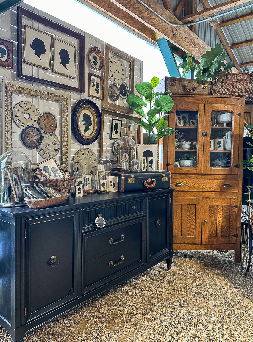 Explore my vintage booth from the Lucketts Spring Market. It's among the trendiest vintage markets on the East Coast! #vintage #vintagedecor retro spring market vintage showcase