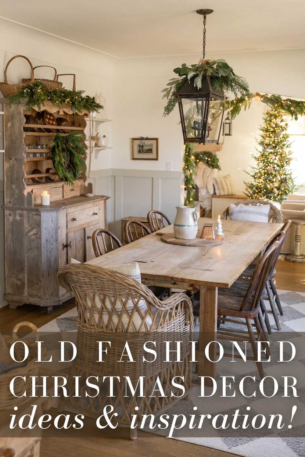 Ideias de decoração de Natal à moda antiga