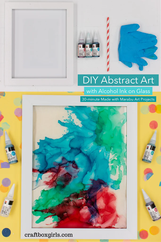 Arte em Vidro com Tinta de Álcool DIY