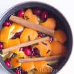 Uma tigela de frutas, com pot-pourri