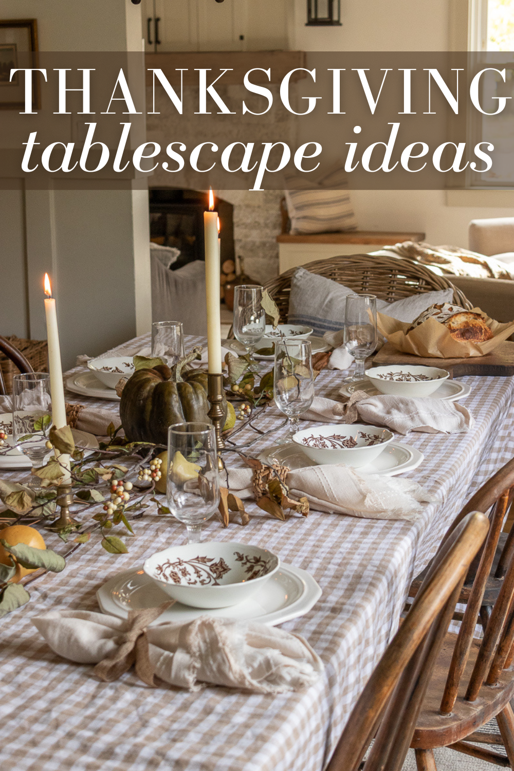 Ideias de mesa para Ação de Graças