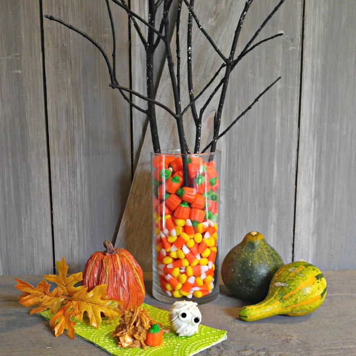 centro de mesa de doces de milho