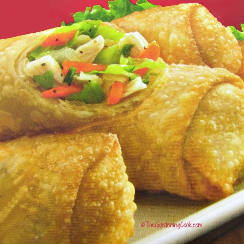 Rolinhos de Ovo com Frango e Legumes