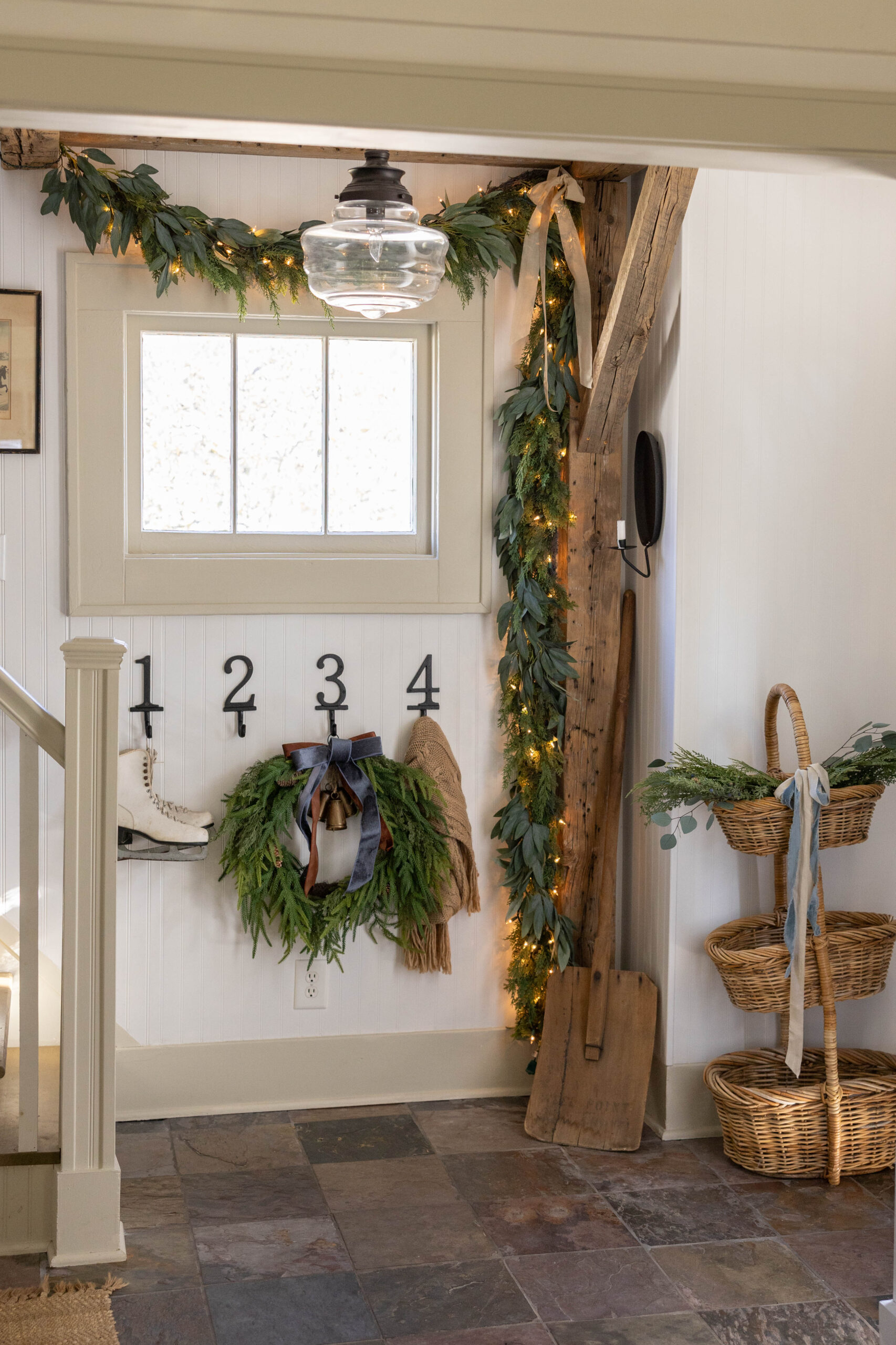 Decoração de Natal na entrada