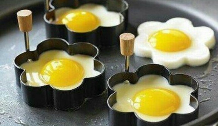 ovos em forma de flor