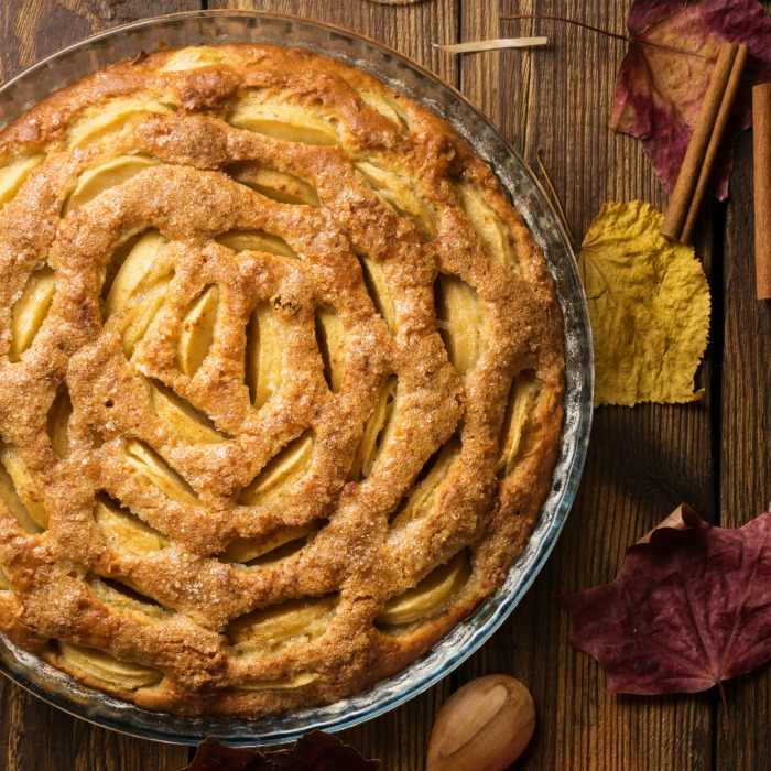 Crosta de torta com recortes