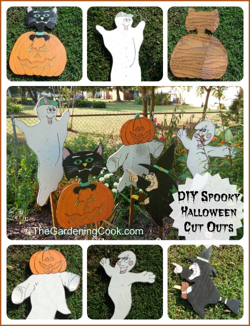 Decorações de Madeira Assustadoras de Halloween DIY