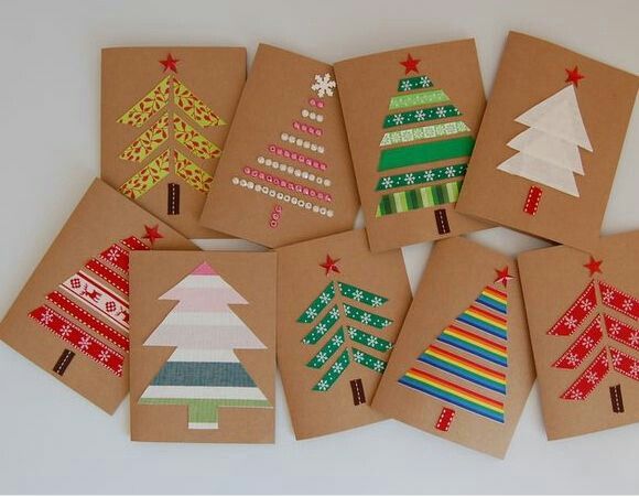Etiquetas de presente de tecido de Natal.