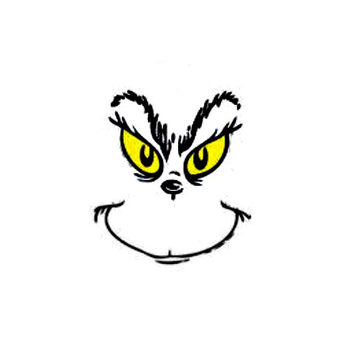 Molde do rosto do Grinch