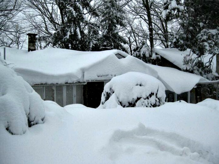 Coberto de neve em Nova Jersey