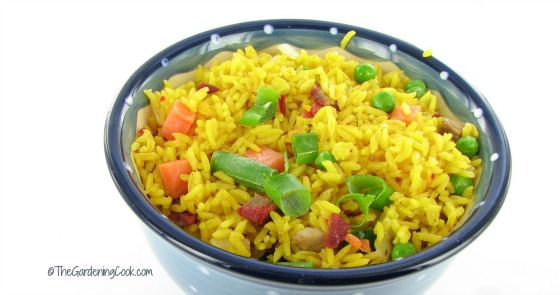 Arroz Frito com Porco e Legumes