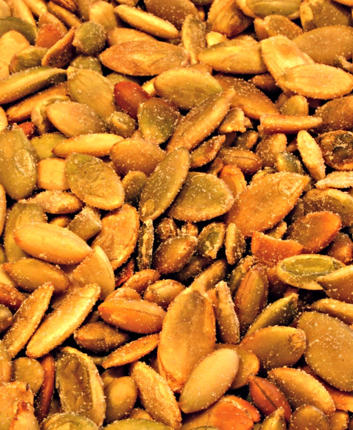 Sementes de abóbora tostadas e salgadas