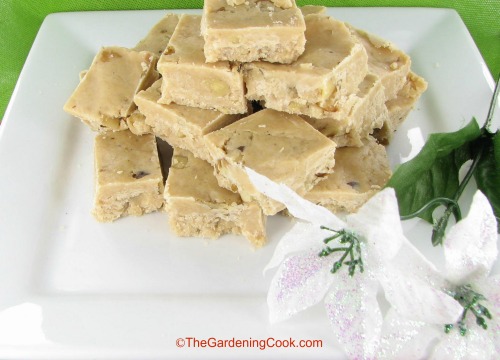 Fudge vegano de manteiga de amendoim
